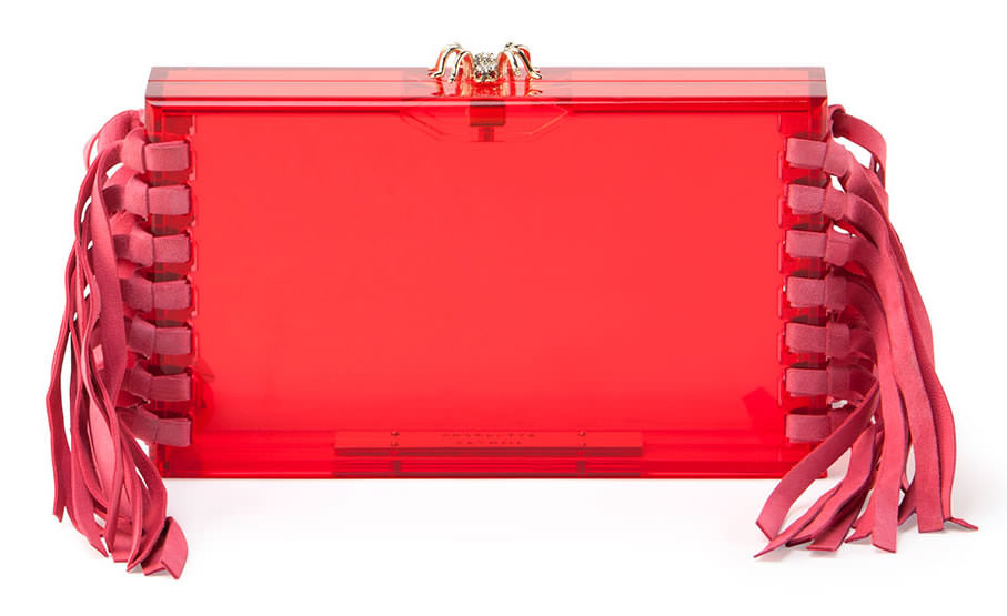 Charlotte Olympia Fringe Pandora Clutch Bag