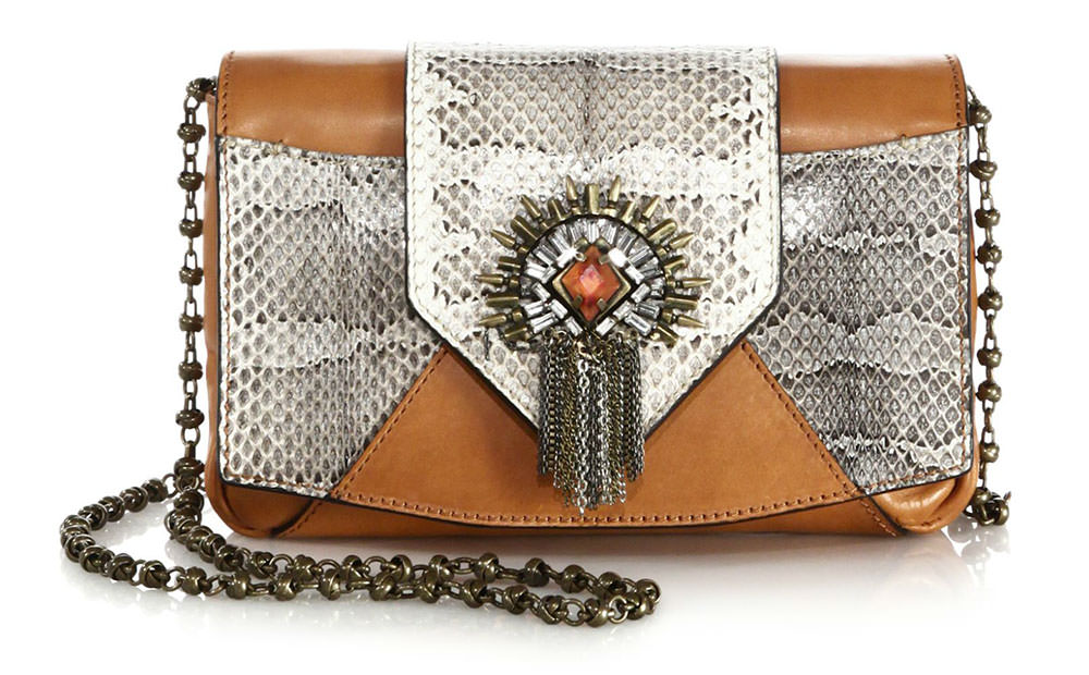 Dannijo-Rocha-Embellished-Snake-and-Leather-Bag