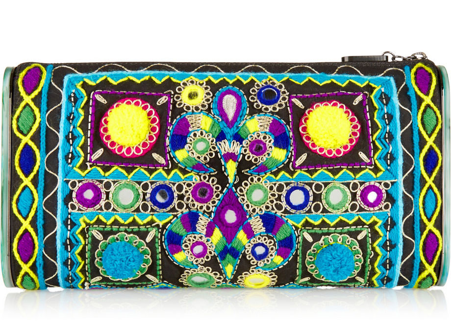 Edie-Parker-Lara-Embroidered-Cotton-and-Acrylic-Clutch