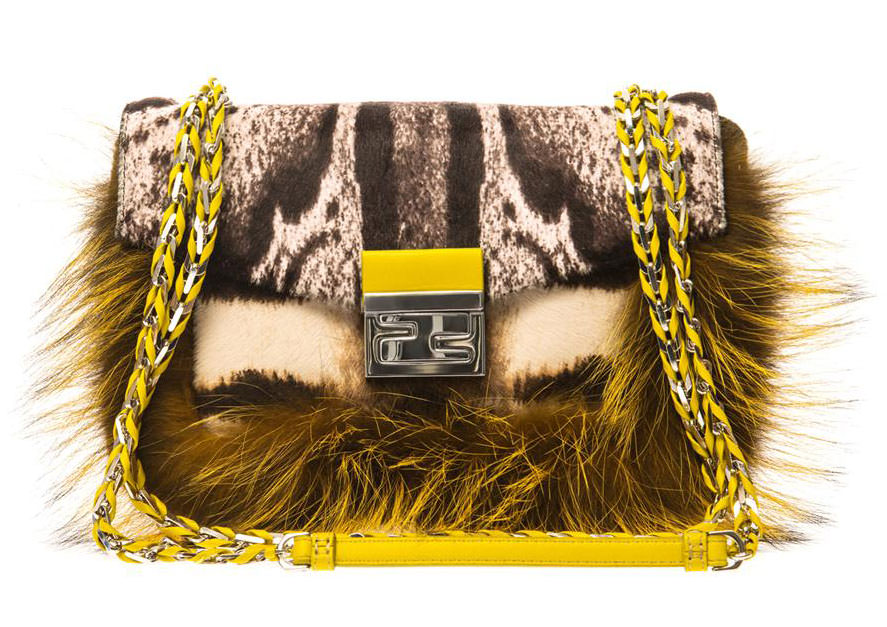 Fendi-Fur-and-Calf-Hair-Be-Baguette-Bag