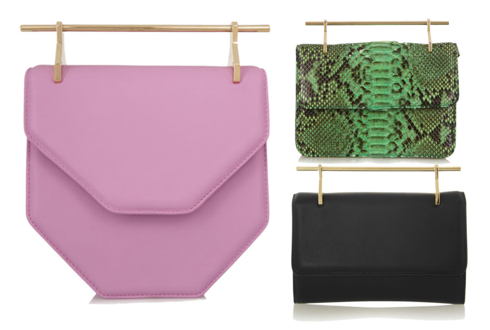 M2MALLETIER Amor Fati Bag, $1,885 via Net-a-Porter M2MALLETIER Fleur du Mal Python Bag, $2,475 via Net-a-Porter M2MALLETIER Fabricca Clutch, $1,290 via Net-a-Porter