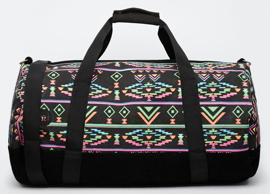 Mi-Pac-Geo-Tribal-Neon-Barrel-Bag