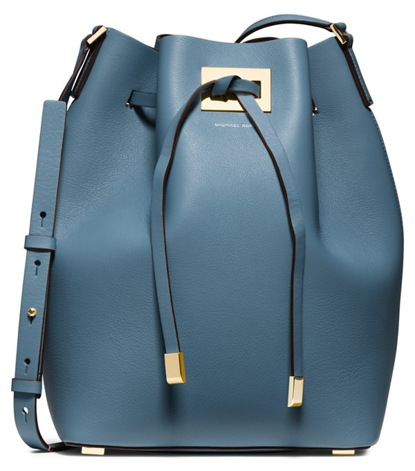 Michael Kors Miranda Leather Bucket Bag