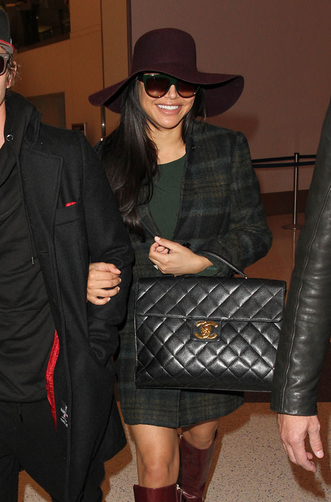 Naya-Rivera-Chanel-Vintage-Briefcase