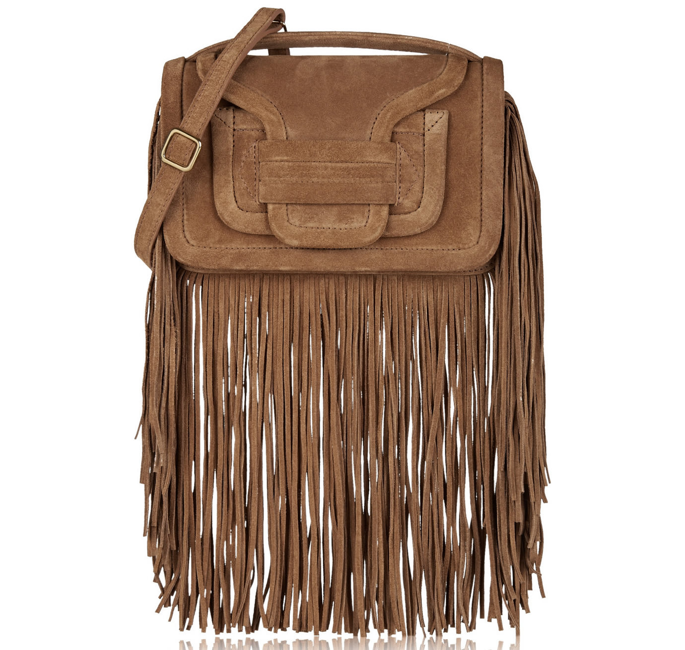 Pierre Hardy Fringed Suede Shoulder Bag