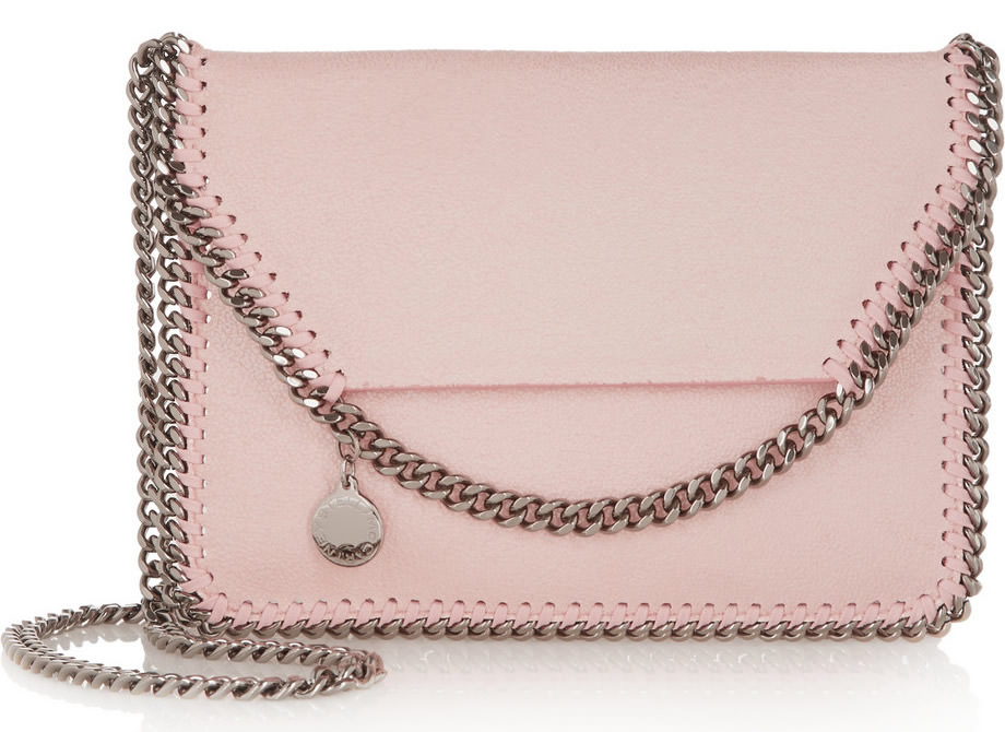 Stella McCartney Falabella Mini Faux Brushed Leather Shoulder Bag