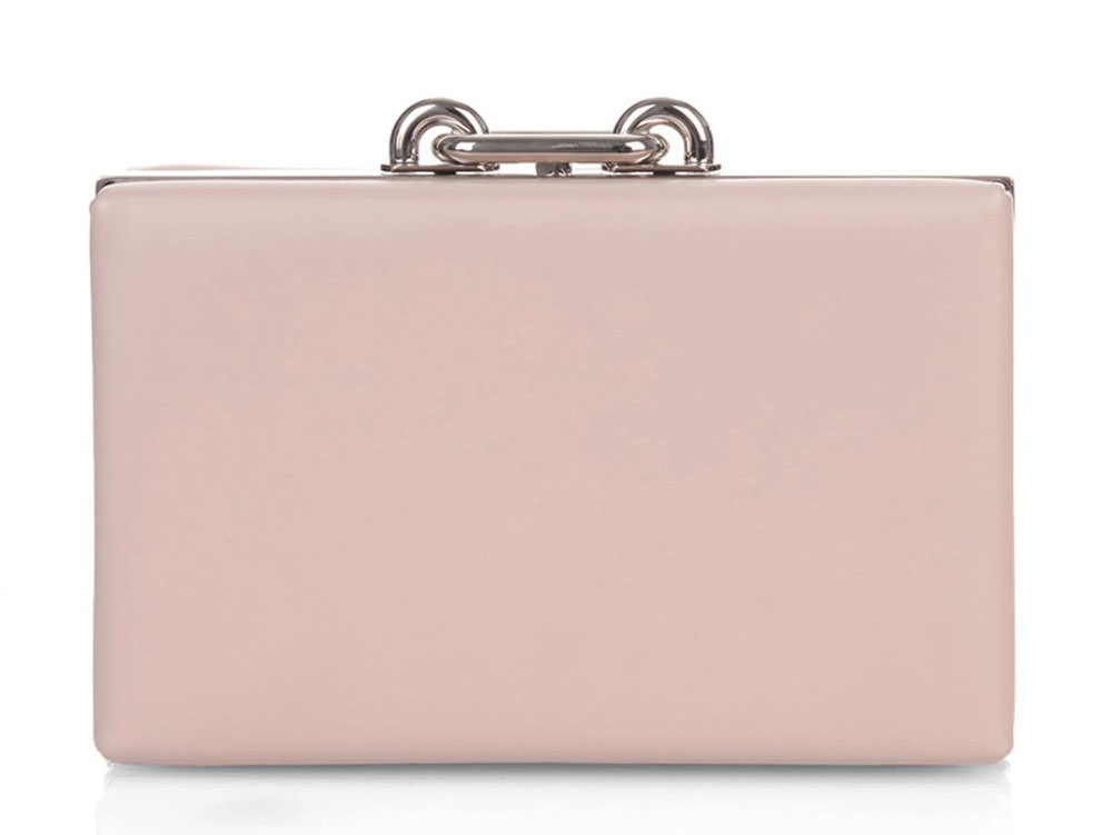 Balenciaga-Maillon-Leather-Box-Clutch