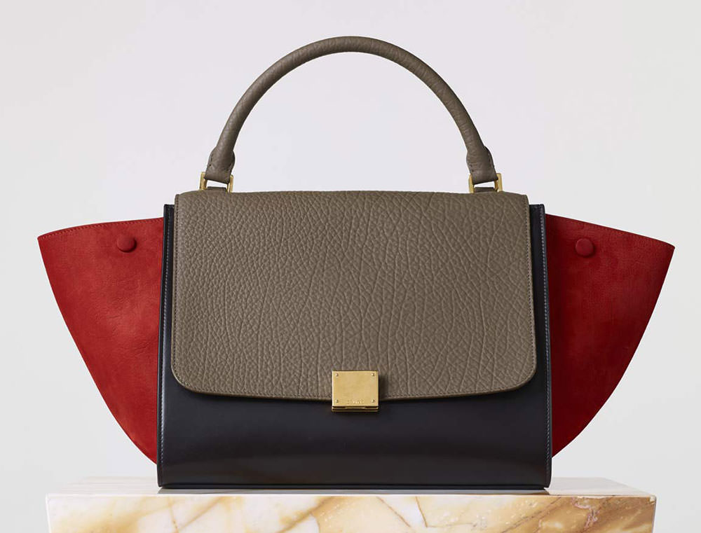 Celine-Medium-Trapeze-Bag-Tricolor