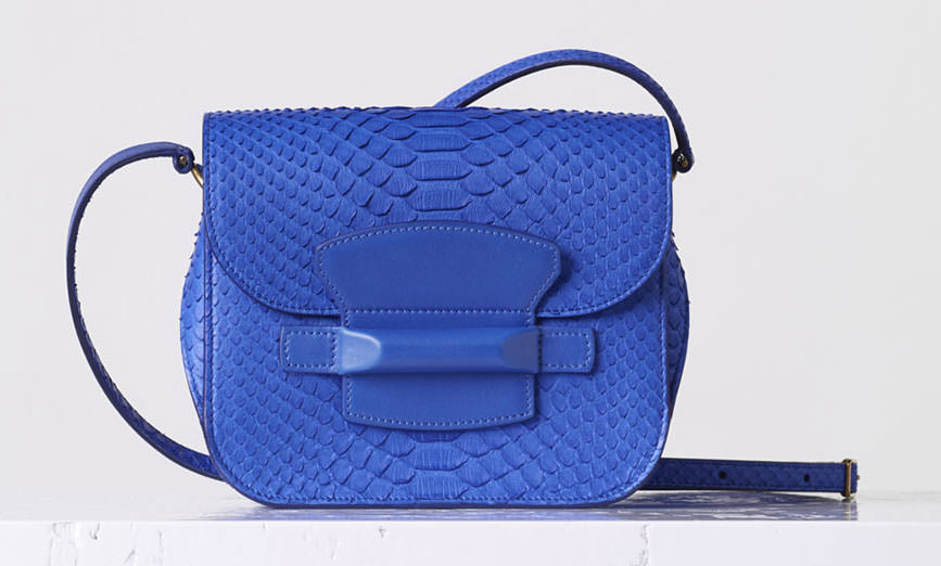 Celine-Small-Python-Tab-Bag-Blue