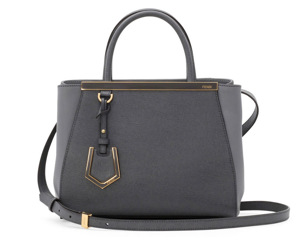 Fendi 2Jours Mini Tote Bag in Gray