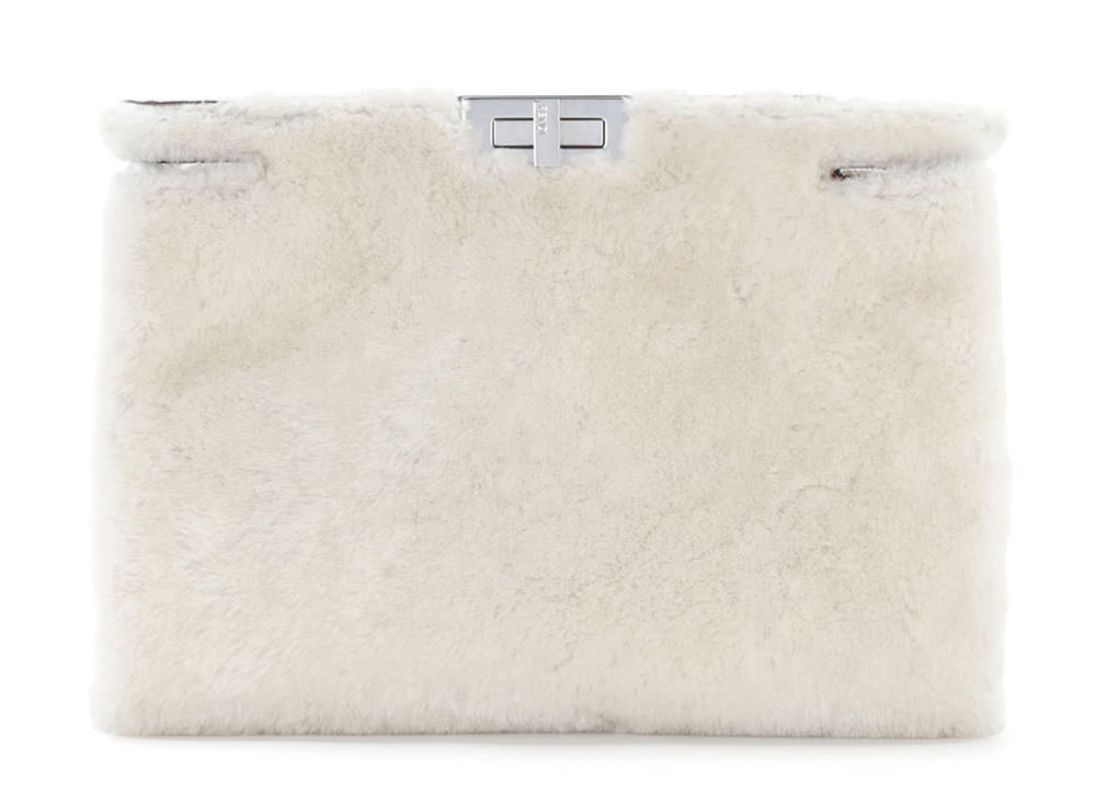 Fendi-Peekaboo-Shearling-Clutch