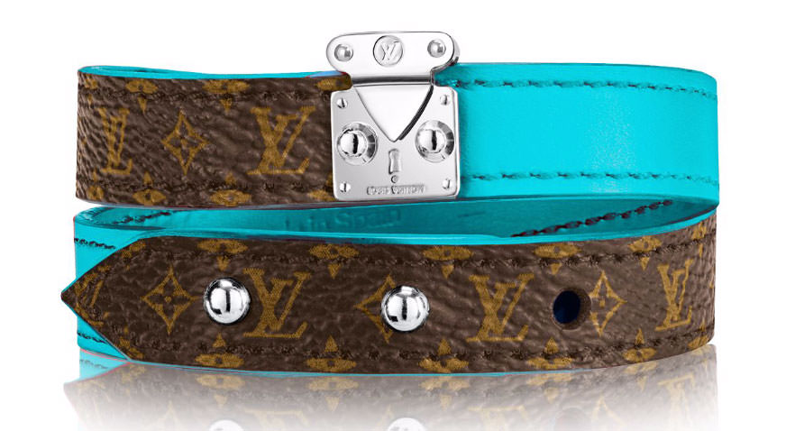 Louis-Vuitton-Lockit-Bracelet-Turquoise