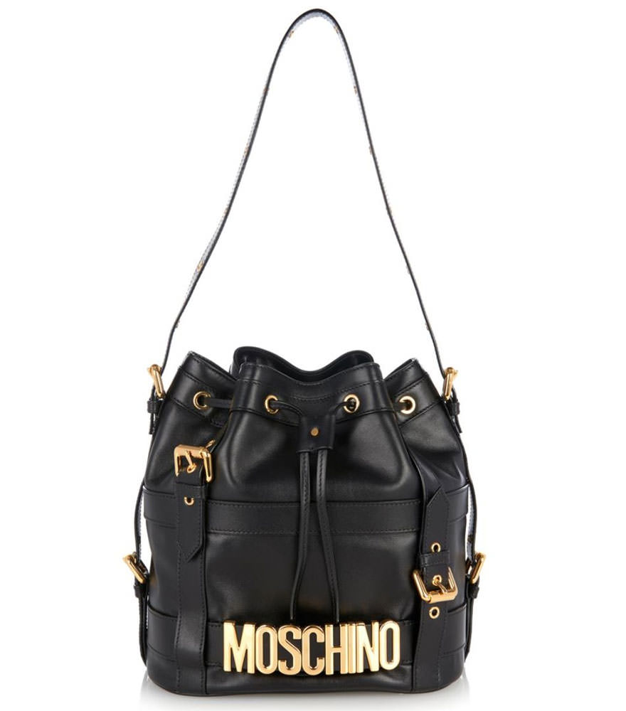 Moschino-Buckle-Bucket-Bag