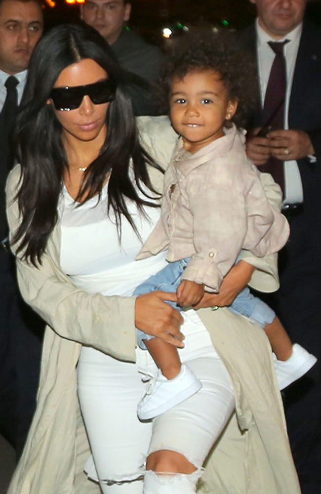North West is very happy with mother Kim Kardashian as she come back from dinner in 1st night ever in Armenia