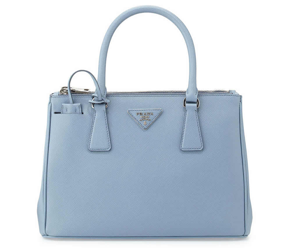 Prada Saffiano Lux Tote Light Blue