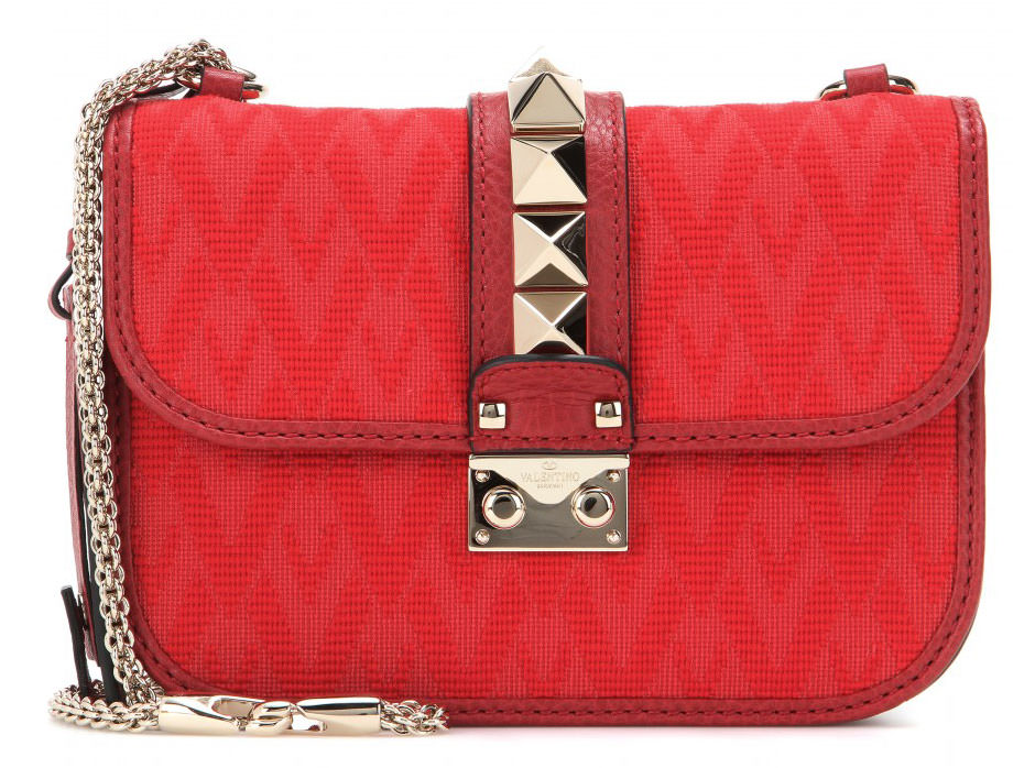 Valentino-Rockstud-Small-Jacquard-and-Leather-Lock-Bag