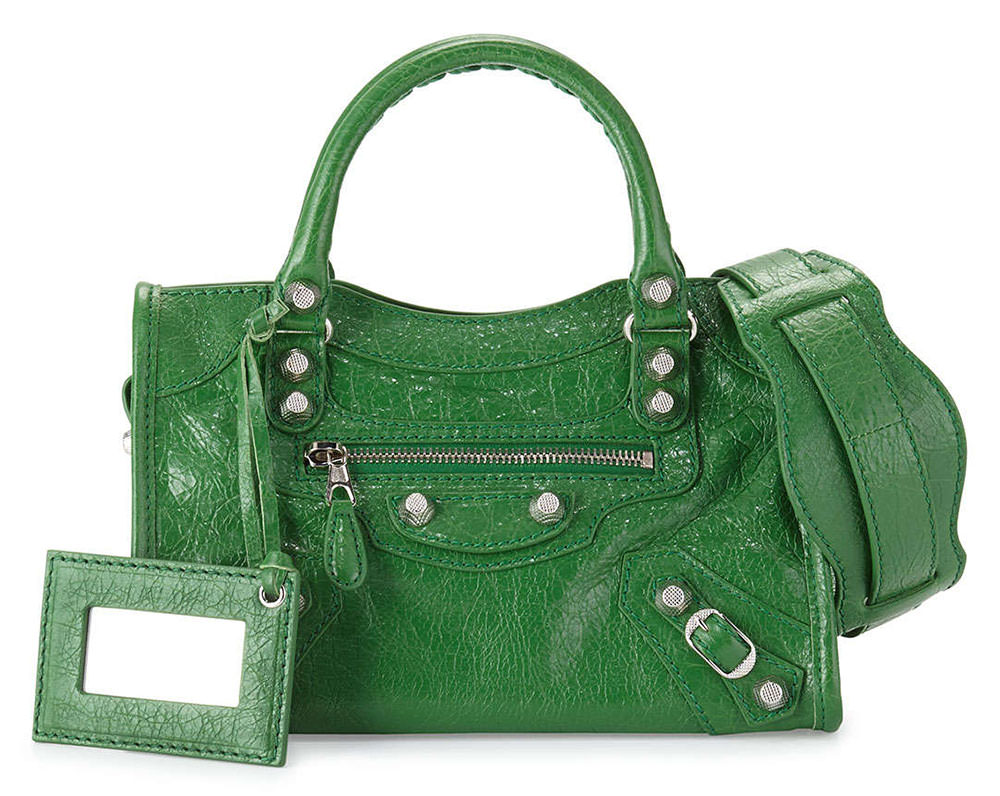 Balenciaga mini sales city green