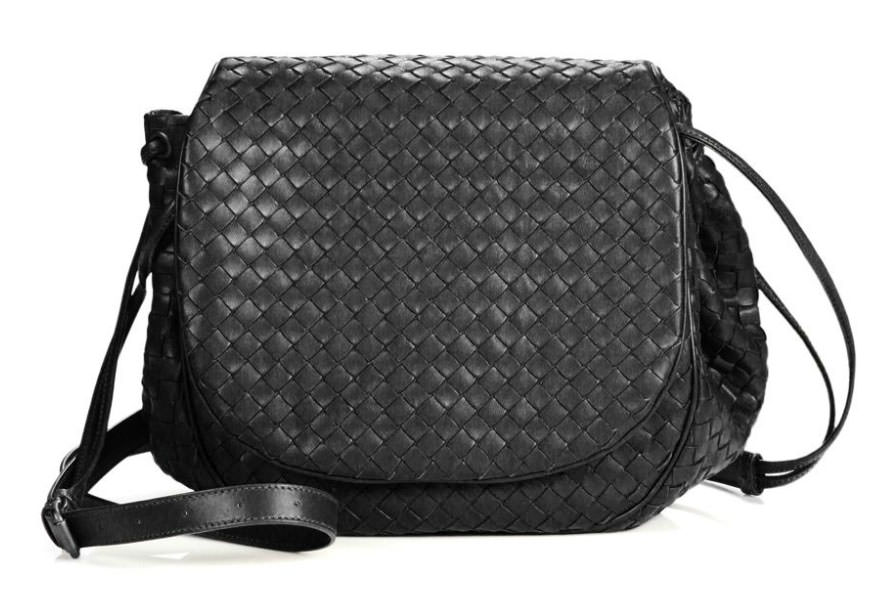 Bottega-Veneta-Intrecciato-Flap-Messenger-Bag