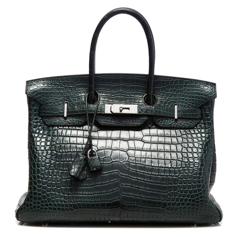 Hermes-Birkin-Vert-Fonce-Crocodile-35cm