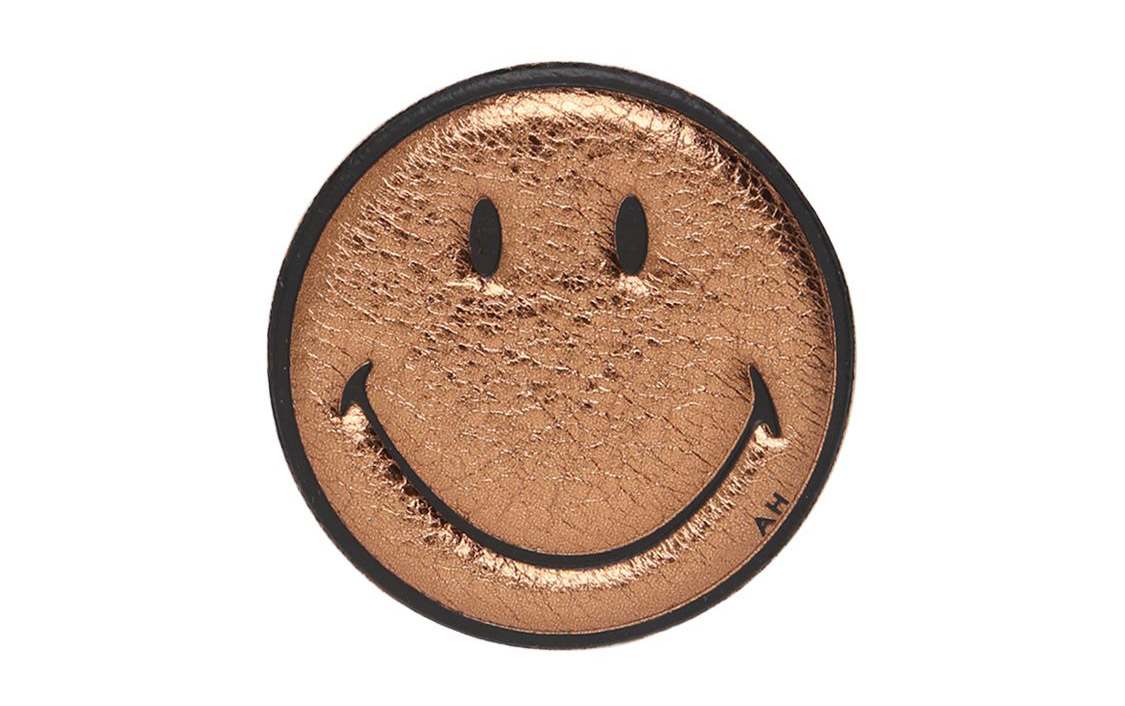 Anya Hindmarch Smile Embossed Leather Sticker