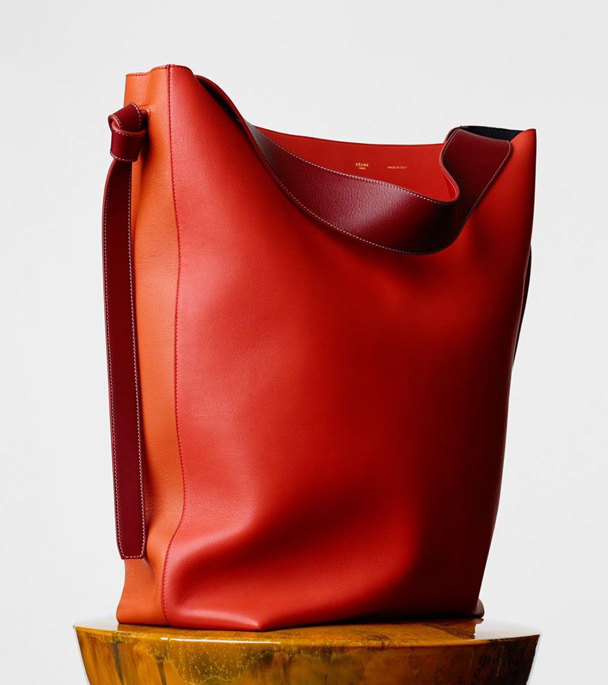 Celine-Twisted-Cabas-Red-2350