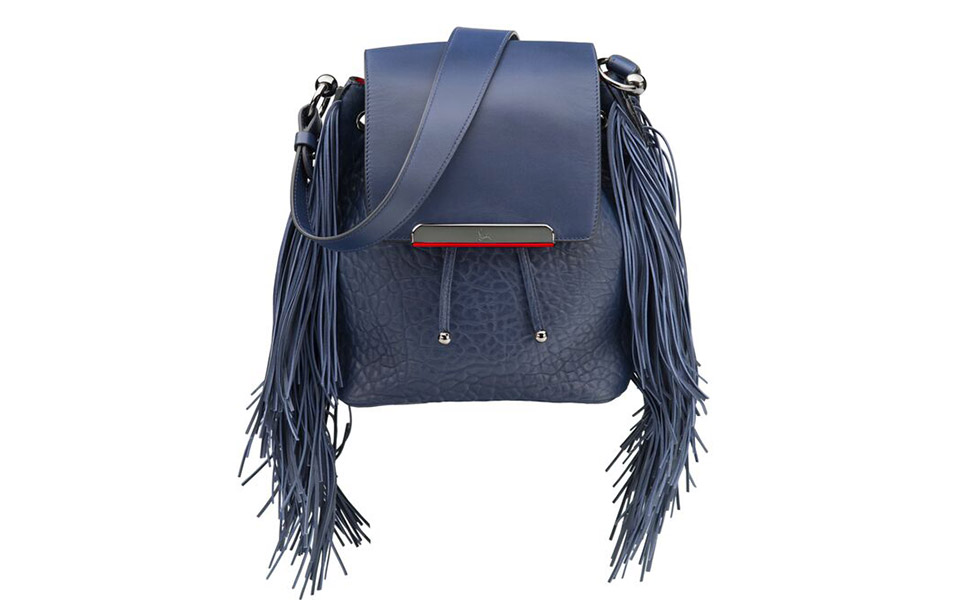 Christian Louboutin Lucky L Hobo Fringes Bucket Bag