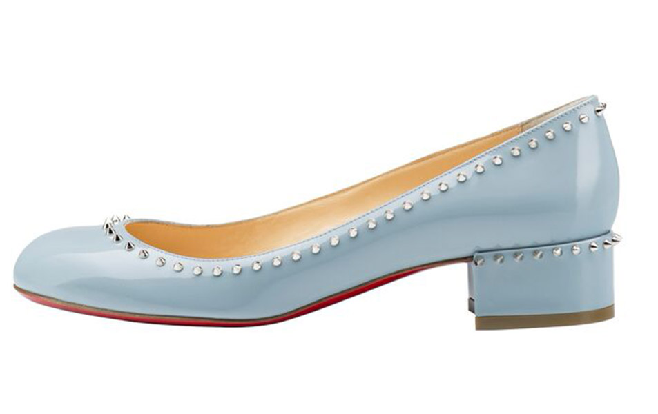 Christian Louboutin Pre-Fall 2015 Treliliane 30mm Patent Horizon Silver