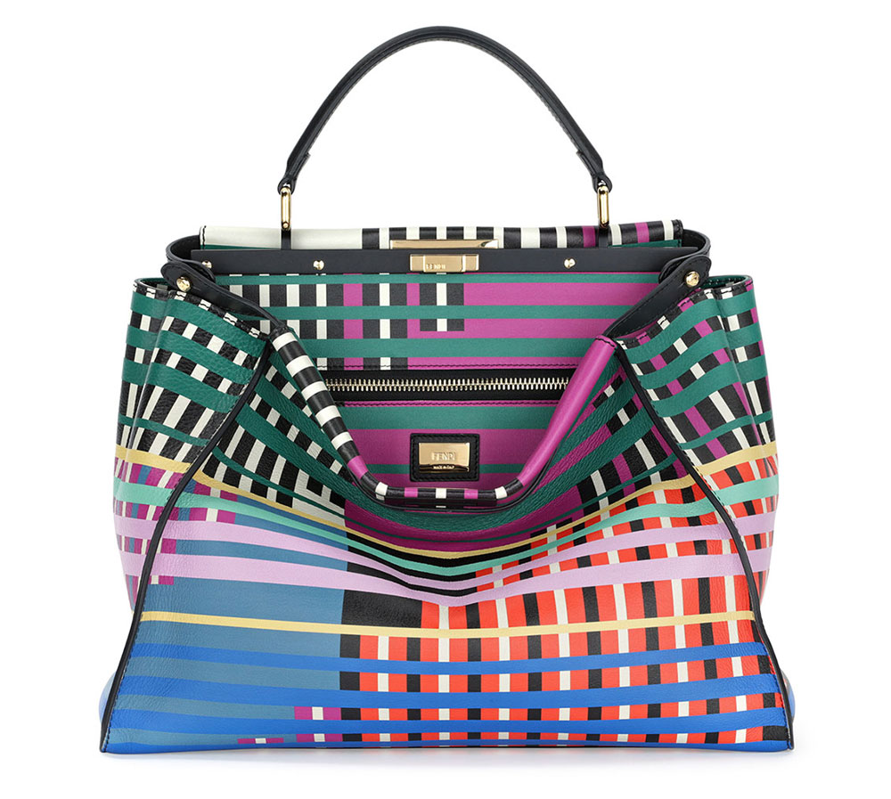 Fendi-Printed-Peekaboo-Bag