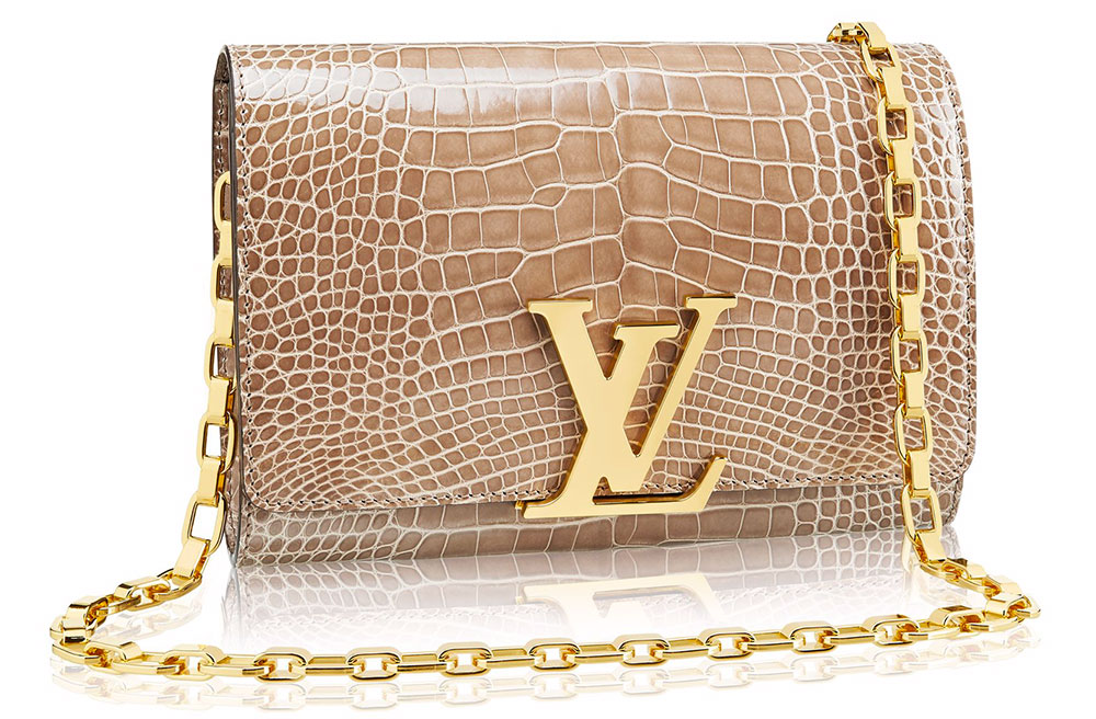 Louis-Vuitton-Chain-Louise-Crocodile-Bag