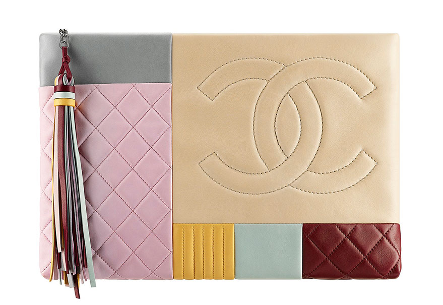 Chanel-Cruise-2016-Patchwork-Zip-Pouch