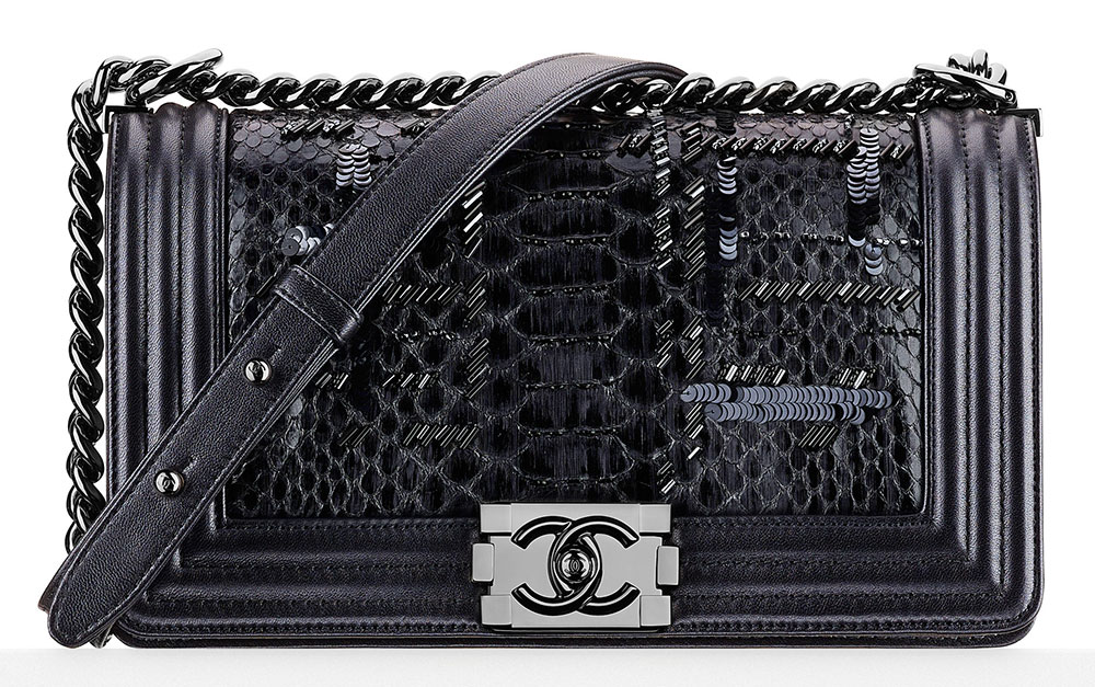 Chanel-Python-and-Sequin-Boy-Bag