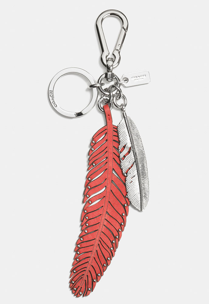 Coach-Leather-and-Metal-Feather-Bag-Charm