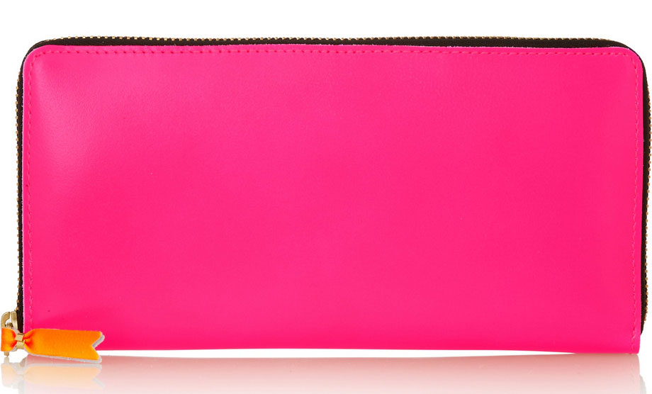 Comme des Garcons Neon Continental Wallet, $280 via Net-a-Porter