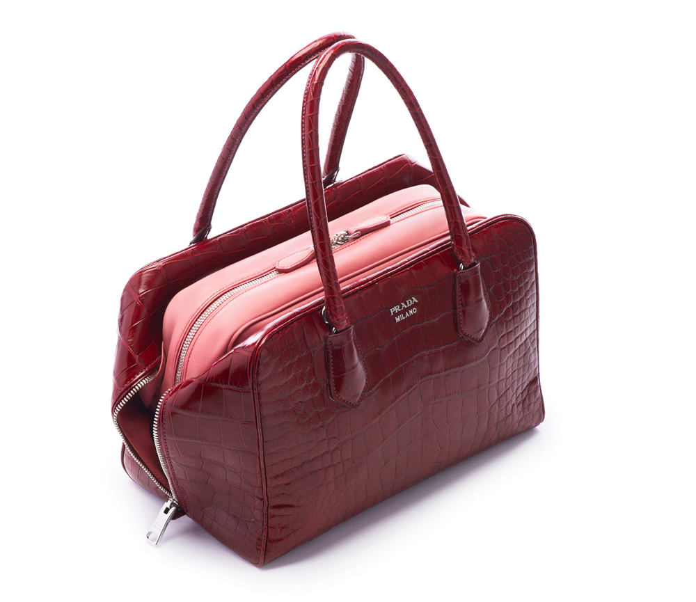 prada satchel handbags - A Close Look at the New Prada Inside Bag - PurseBlog