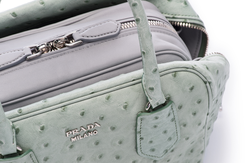 Prada Inside Bag Struzzo Acquamarina Granito Detail 02