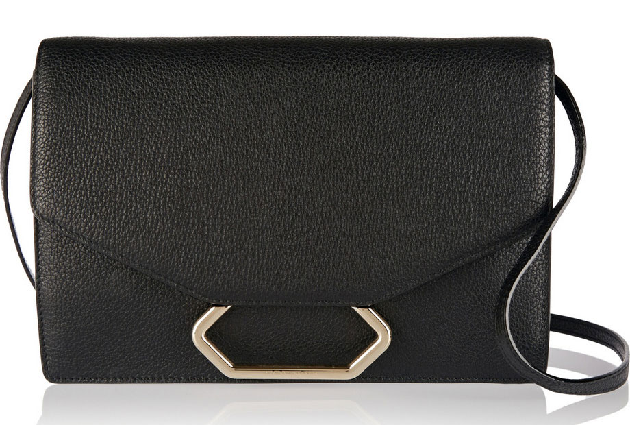 Victoria-Beckham-Money-Clutch-Shoulder-Bag-Black