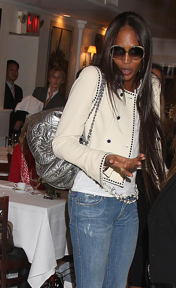 Naomi-Campbell-Chanel-Quilted-Camellia-Metallic-Shoulder-Bag