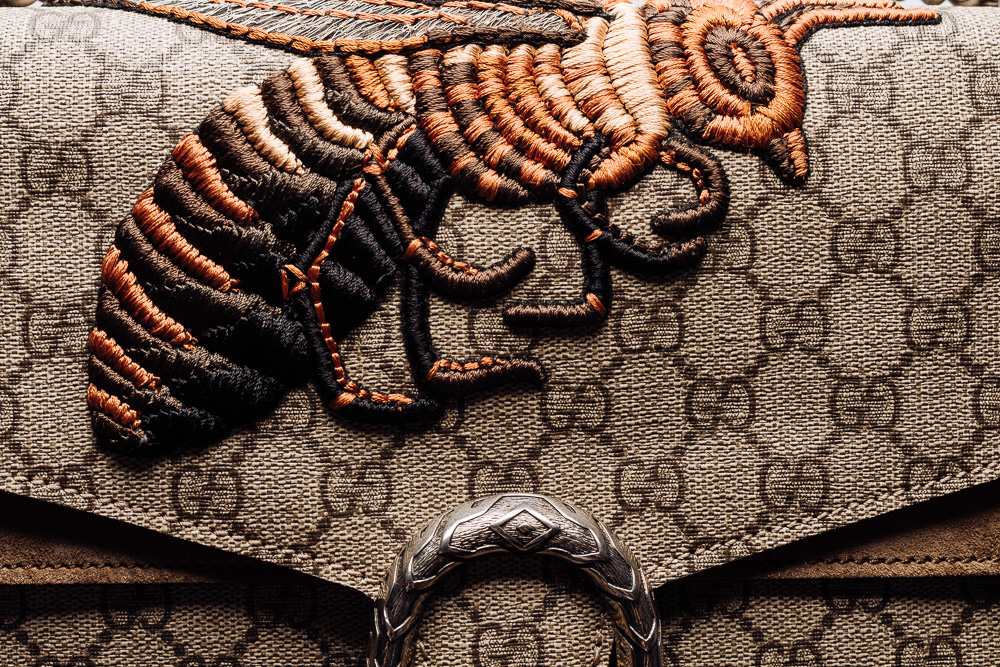 Gucci Dionysus GG Supreme Bee Embroidered Bag