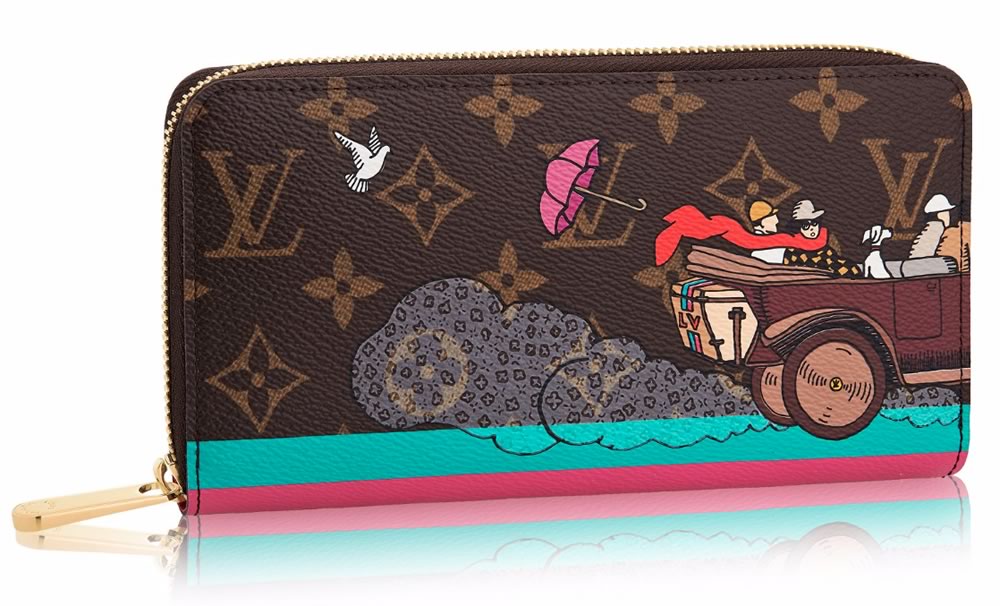 Louis Vuitton Brown Monogram Coated Canvas Christmas Animation Zippy Coin  Purse Wallet Gold Hardware, 2020 Available For Immediate Sale At Sotheby's