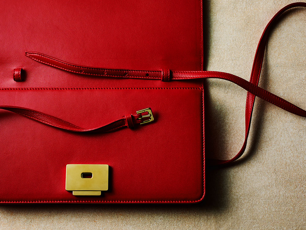 Ralph Lauren RL Clutch in Red, $1,200