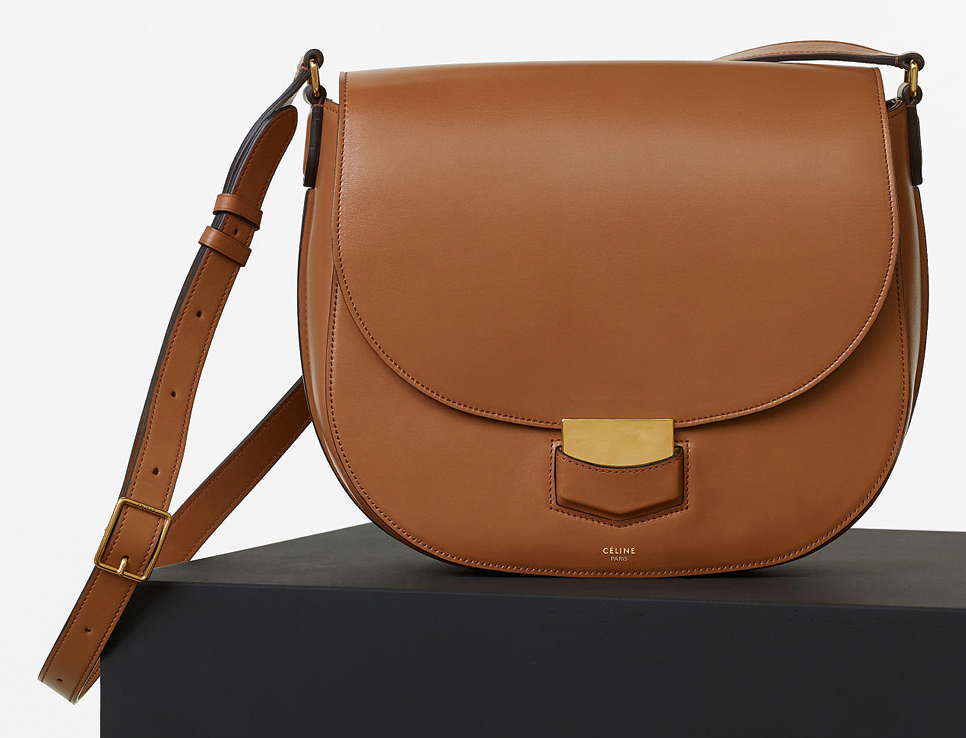 Celine-Medium-Trotteur-Bag-Tan