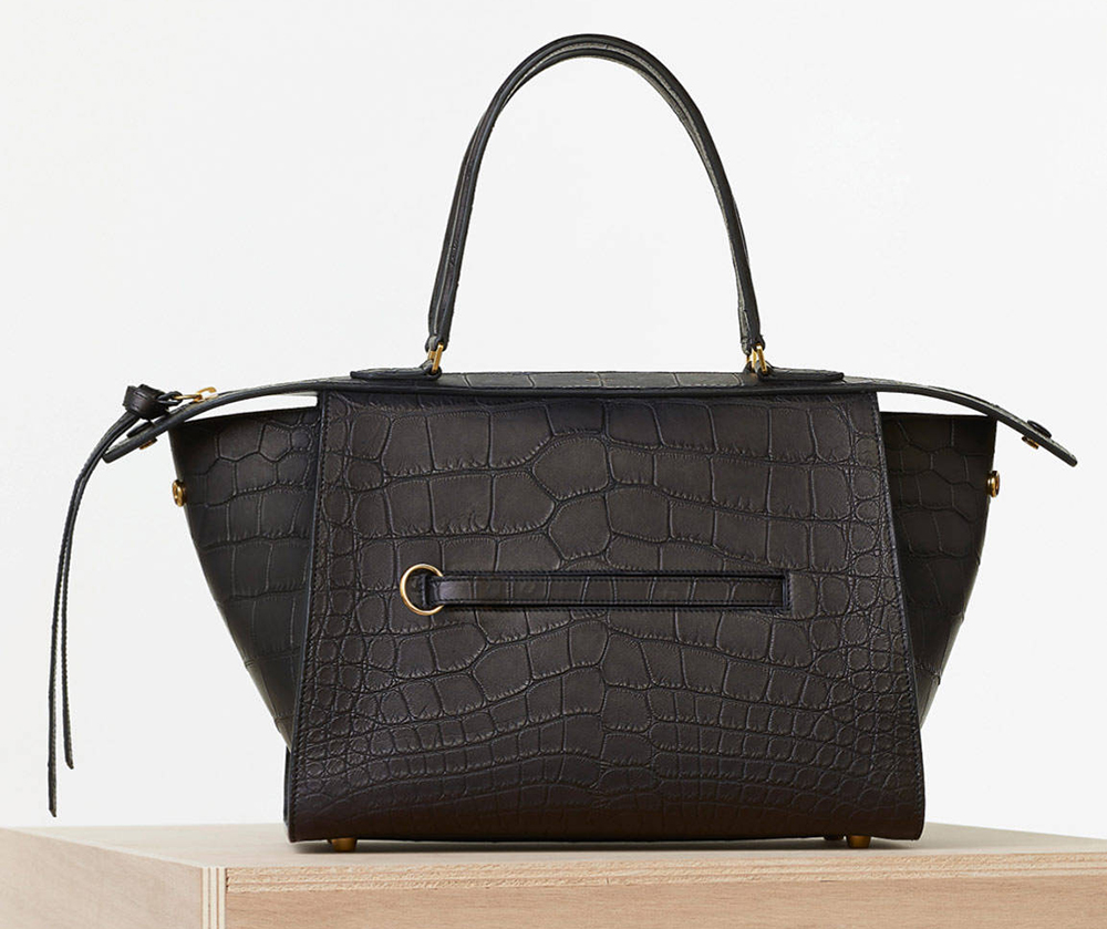 Celine-Small-Black-Crocodile-Ring-Bag