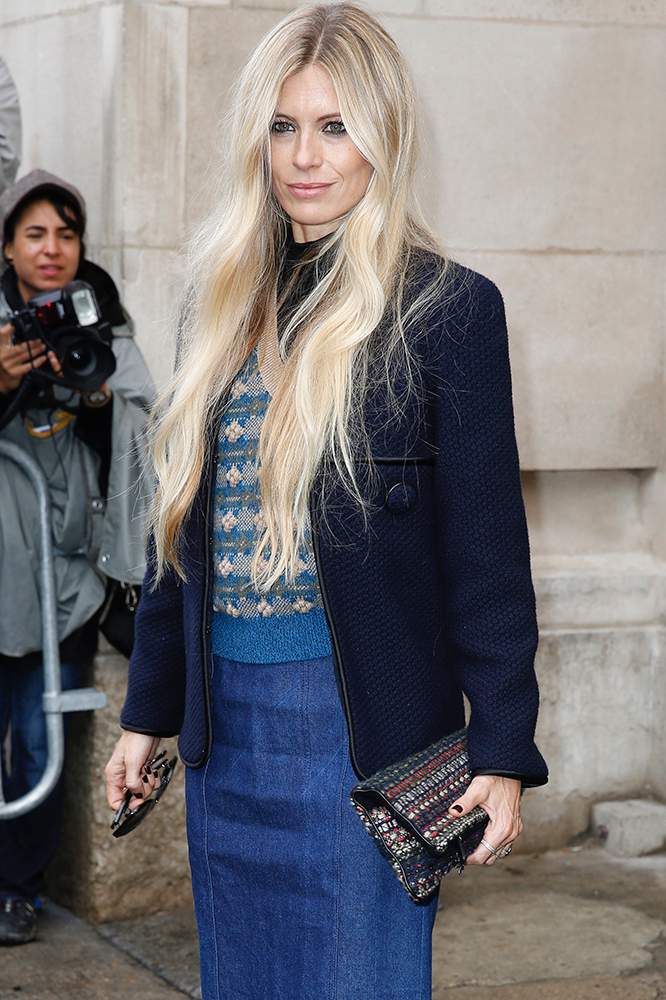 Laura-Bailey-Chanel-Tweed-Clutch