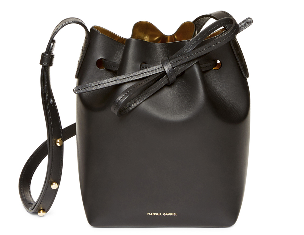 Mansur Gavriel Mini Mini Bucket Bag, $395 via Kirna Zabete