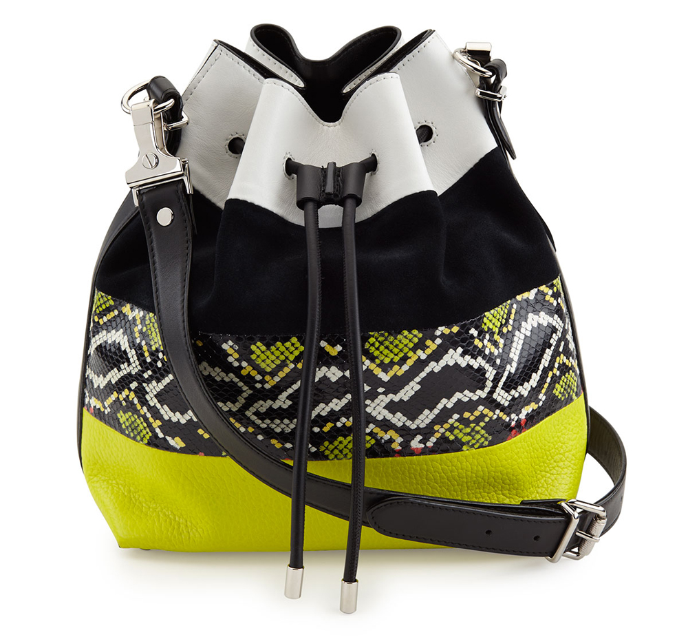 Proenza-Schouler-Snakeskin-Striped-Bucket-Bag