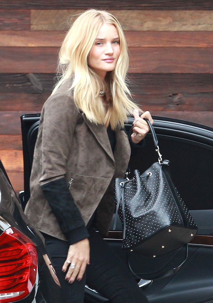 Rosie-Huntington-Whiteley-Saint-Laurent-Emmanuelle-Studded-Bucket-Bag