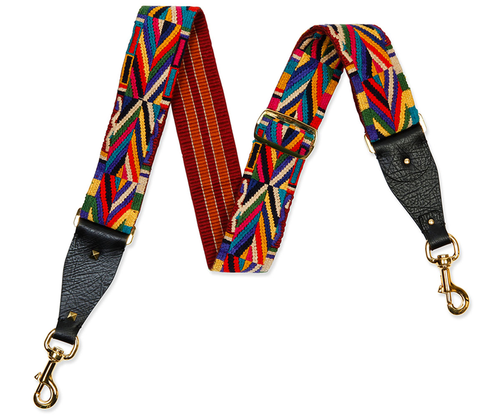 Valentino-Geometric-Embroidered-Guitar-Strap