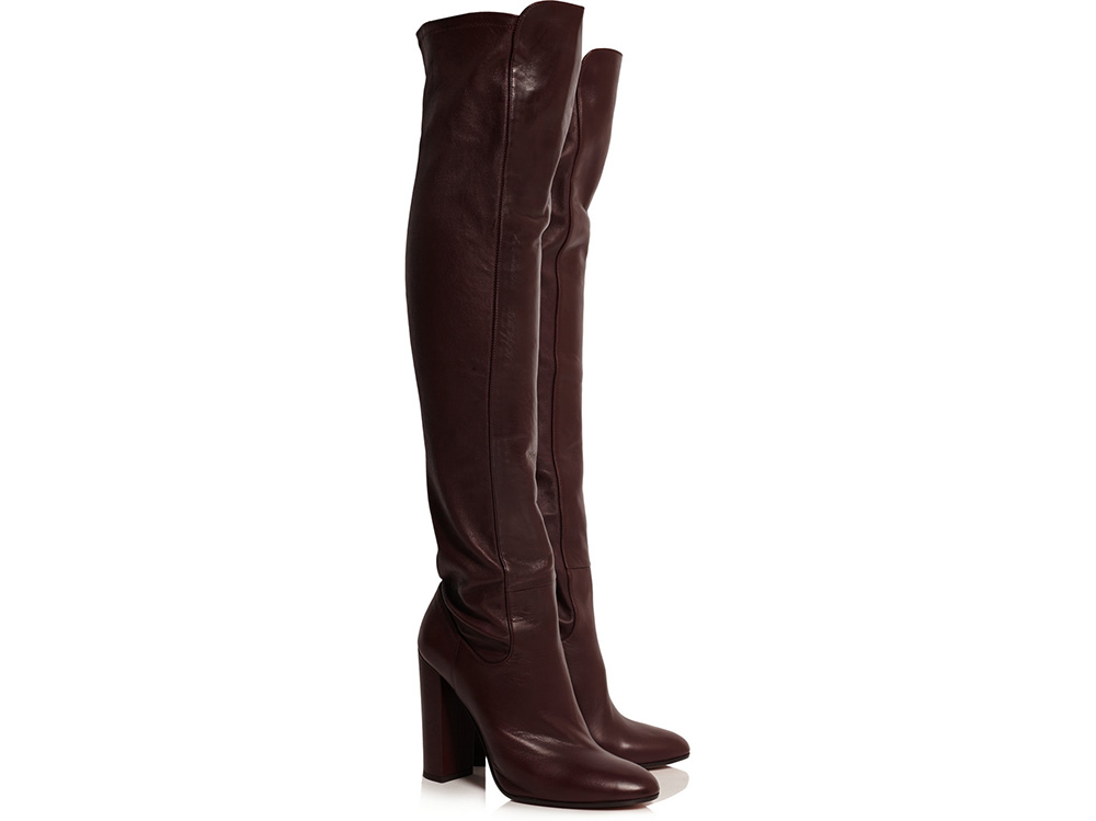 Aquazzura Kensington Leather Over-the-Knee Boots