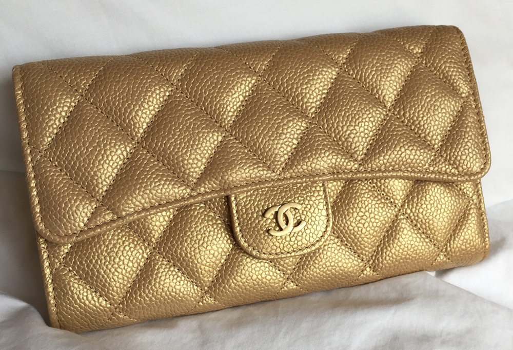 Chanel-Classic-Flap-Wallet-Gold