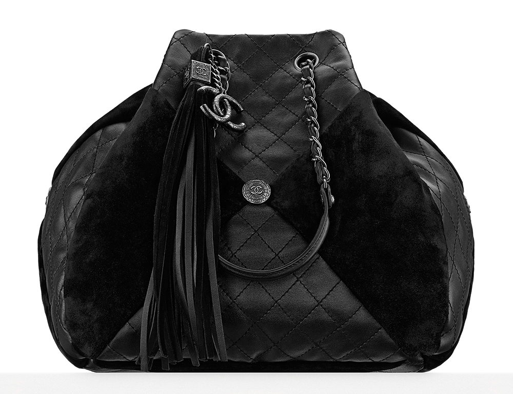 Chanel-Leather-and-Suede-Patchwork-Drawstring-Bag-4300